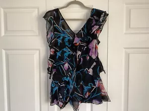 Emilio Pucci Luxurious Silk Floral Top Size L - Picture 1 of 6