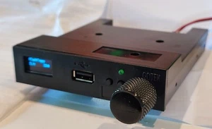 USB Floppy Disk Drive fdd 3.5 Oled Rotary encoder Emulator GOTEK Amiga Mac Korg - Afbeelding 1 van 6