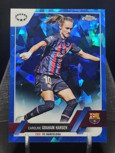 2022-23 Topps Chrome Sapphire Women’s UCL Caroline Graham Hansen #57 Barcelona A - Picture 1 of 2