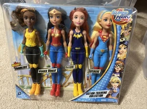2016 DC Super Hero Girls 4 Dolls Action Training Collection 4 Pack Imperfect Pac - Picture 1 of 10