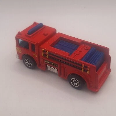 Hot Wheels - FIRE-EATER, FIRE-TRUCK, Flyin' Colors, 7-Spokes, Malaysia Base 1976 - Image 1 of 4