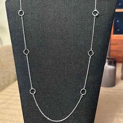 Collar LARGO Silpada Esterlina - 33" RARO Collar Estación .925 Foto 1 de 4