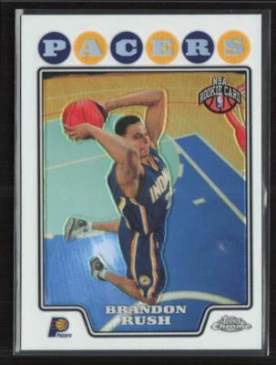 2008-09 Topps cromo #219 refractor Brandon Rush Foto 1 de 2