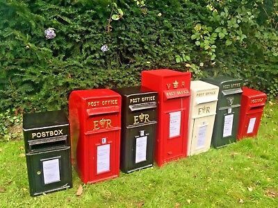 Royal Mail Replica ER White, Red, Black & Green Post Office British Post Box  • 48.05€