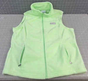 Chaleco polar verde claro Columbia para mujer talla L cremallera completa chaqueta sin mangas nuevo sin etiquetas - Imagen 1 de 7