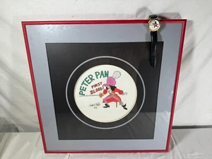 DISNEY Künstler UHR Original Kunst mit Uhr Captain Hook Skizze Zeichnung Peterpan - Bild 1 von 6