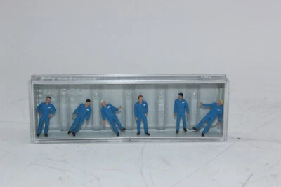 Preiser 10373 Blue Workers 6 Figures H0 1:87 New in OVP - Image 1 of 3