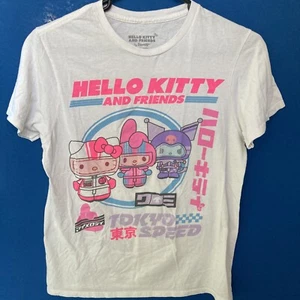Hello Kitty Tokyo Speed White Graphic Small T-Shirt 2024 - Picture 1 of 5