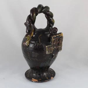 Antiguo BOTIJO Ceramica Rustica Vasija Cuenca Casas Colgadas 1,3Litros - Bild 1 von 10