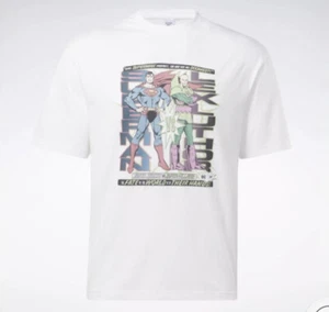 NWT DC X Reebok Face-Off T-Shirt Superman Vs Lex Luthor Sold Out! Mens Size 2XL - Picture 1 of 5