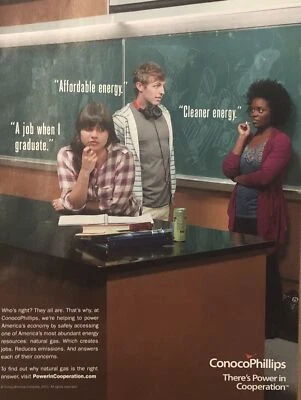 2011 ConocoPhillips Natural Gas PRINT AD Clean Affordable Energy - Cooperation - Image 1 of 4