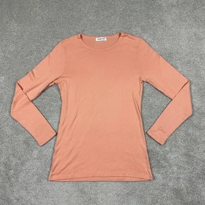 Camisa Kettlewell Mujer Grande Melocotón Manga Larga Algodón Modal Básica Top Cuello Redondo - Imagen 1 de 9