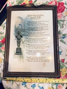 Rare Antique Art Deco Print The Duck Baby Poem - Picture 1 of 4