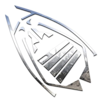 12 peças Pacote de janela luxuoso FX cromado adequado para 2005-2007 Mercury Montego - Imagem 1 de 4