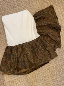 Vintage Ralph Lauren Brianna Elizabeth Paisley King Bed Skirt Dust Ruffle - Picture 1 of 5