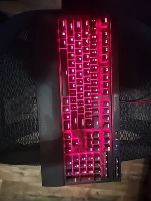 Corsair CH9102020NA K68 Mechanical Gaming Keyboard Red LED Backlighting - Image 1 of 2