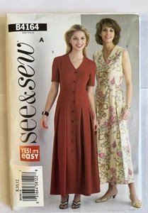 BUTTERICK SEE & SEW B4164 Pattern flare dress Pattern SIZE 8-12 UNCUT - Picture 1 of 3