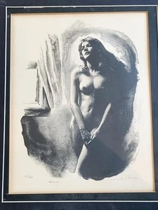 Sandu Liberman lithograph "Nude Against the Wall" signed, framed 99/200 - Picture 1 of 6