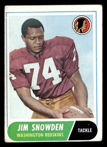 1968 Topps #212 Jim Snowden - Imagen 1 de 2