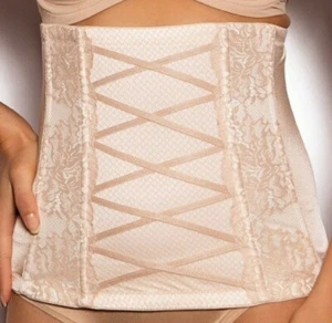 MAIDENFORM Lace Waistnipper Nude Firm Control Waist Cincher Womens XL - Picture 1 of 2