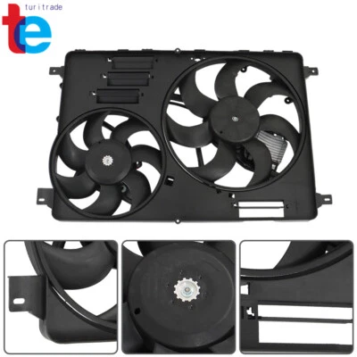 Conjunto de ventilador de refrigeración radiador de aire acondicionado doble motor Volvo V70 XC60 XC70 2008-2016 Foto 1 de 4