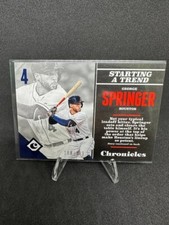 2017 Panini Chronicles George Springer #9 Blue Foil /399 Houston Astros