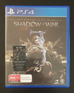 Sony PS4 Middle Earth Shadow Of War Video Game Aus Ver Used GC - Picture 1 of 5