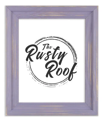 Distressed Cimarron French Lilac Picture Frame - Solid Wood - Изображение 1 из 4