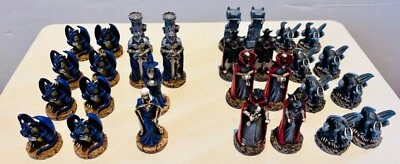 2003 Adams Apple Good VS Evil Gothic Medieval Chess Set*NOT COMPLETE MISSING 2 - Image 1 of 4
