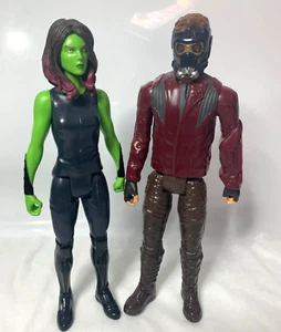 Marvel Titan Gamora/starlord 12" Figure Guardians of the Galaxy Hasbro (H3) - Picture 1 of 3