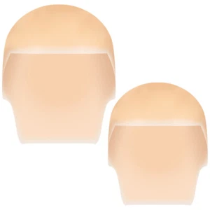 2 Pcs Latex Bald Caps Kids Bald Head Wig Kids Bald Caps Costume - Picture 1 of 11