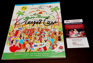 LLOYD CARR SIGNIERT 1998 Rose Bowl Programm JSA COA MICHIGAN WOLVERINES - Bild 1 von 1