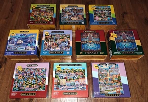 LOT OF 10 Dowdle 500 and 1000 Piece Puzzles 3 ARE STILL SEALED - Picture 1 of 5