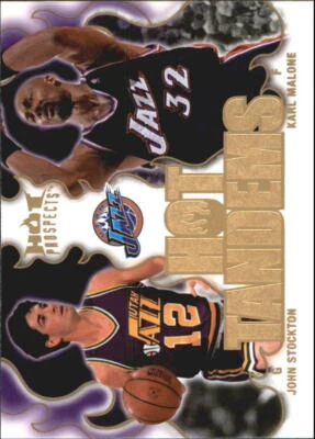2008-09 Hot Prospects Hot Tandems #HT19 John Stockton/Karl Malone - NM-MT - Image 1 of 2