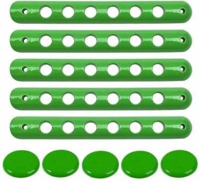 Cubierta de manija de agarre de puerta + juego de molduras de perillas de botón pulsador para Jeep Wrangler JK 2007-2018 Foto 1 de 4