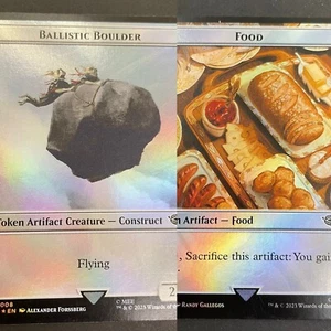 Food / Ballistic Boulder Foil Lightly Played Token LotR Middle Earth 8 9 MTG - Picture 1 of 6