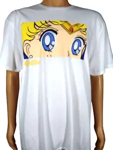 Sailor Moon Japanese Anime Manga White T Shirt Sz XL Naoko Toei Animation - Picture 1 of 4