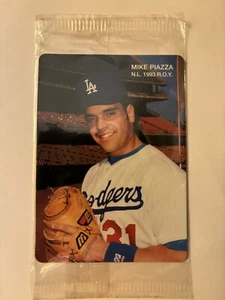 Tarjeta de béisbol 1994 sellada Mothers Cookies Mike Piazza 3 de 4 - Imagen 1 de 2