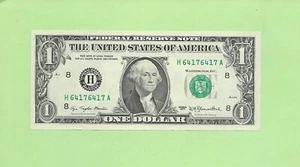 1977 ..UNCIRC $1 H 6417 6417 A .... REPEATER NOTE '6417' - Picture 1 of 2