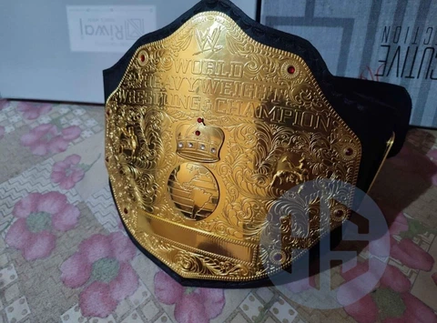 WORLD HEAVYWEIGHT BIG GOLD CHAMPIONSHIP REPLICA BELT 2MM BRASS ADULT SIZE Cover