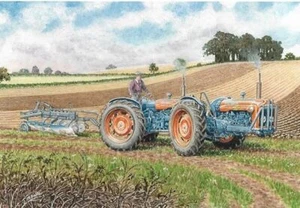 Tarjeta de cumpleaños en blanco de Navidad abierta diseño tractor Doe Triple-D or Doe Dual Drive - Imagen 1 de 1
