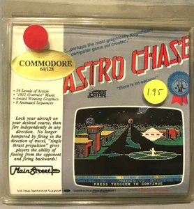Astro Chase Arcade Game Commodore 64/128 1st Star - MainStreet published NIB - Picture 1 of 3