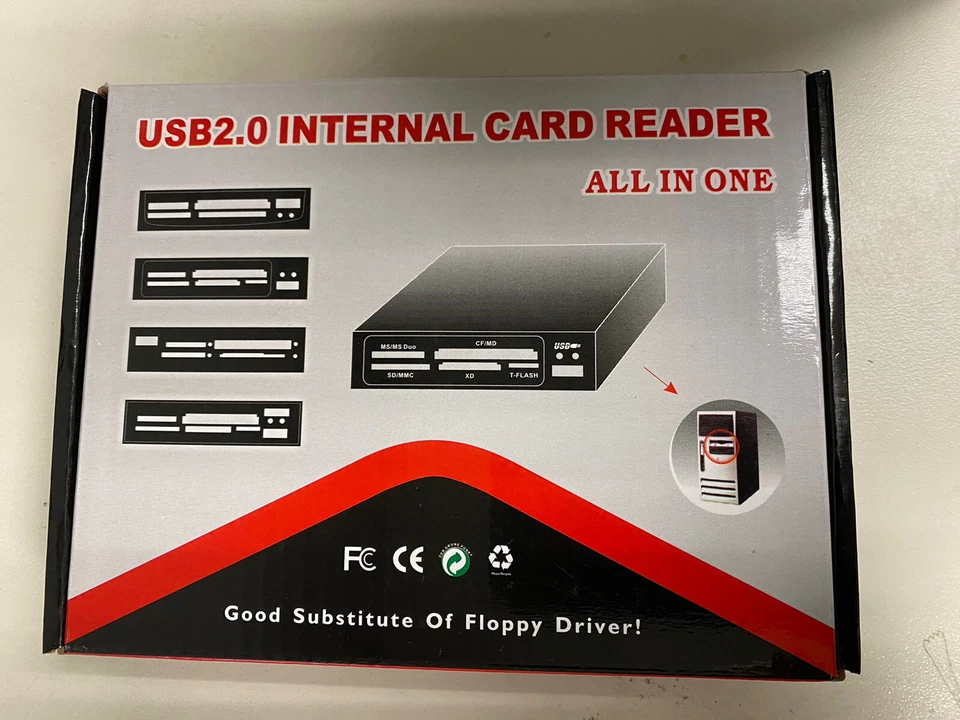 USB 2.0 ALL IN 1 ONE Internal Card Reader - Image 1 of 4
