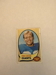 1970 Topps Fußball #247 Fred Dryer RC Giants/Schauspieler tolle Farbe! Leichte Falte - Bild 1 von 2