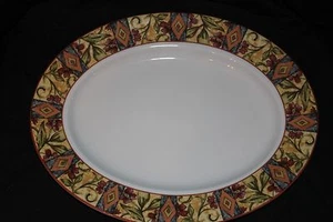 EUC! Royal Doulton Everyday Cinnabar Large 13 1/4" Oval Serving Platter. Pretty! - Picture 1 of 3