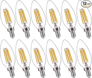 Candelabra Frosted 4.5 Watt ,325 Lumens 2700 Kelvin,LED Bulb 12 COUNT - Picture 1 of 5