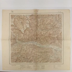 Carta geografica, cartina mappa militare Susa Torino Piemonte F55 Italia - Picture 1 of 5