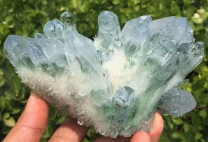 ¡Top 1086g! Nuevo Encontrar Azul Verde Fantasma Cristal Racimos de muestras minerales ip0558 - Imagen 1 de 12