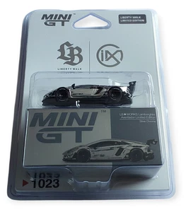 TSM Mini GT 1023 LB Works Lamborghini Aventador Chrome Silver IMX 2025 - Picture 1 of 2