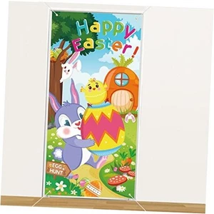 Easter Door Cover, Happy Easter Door Hanging for Front Door Decoration, Large - Picture 1 of 8